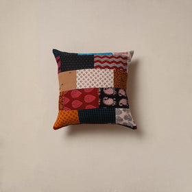 Handcrafted patchwork cushion cover 06