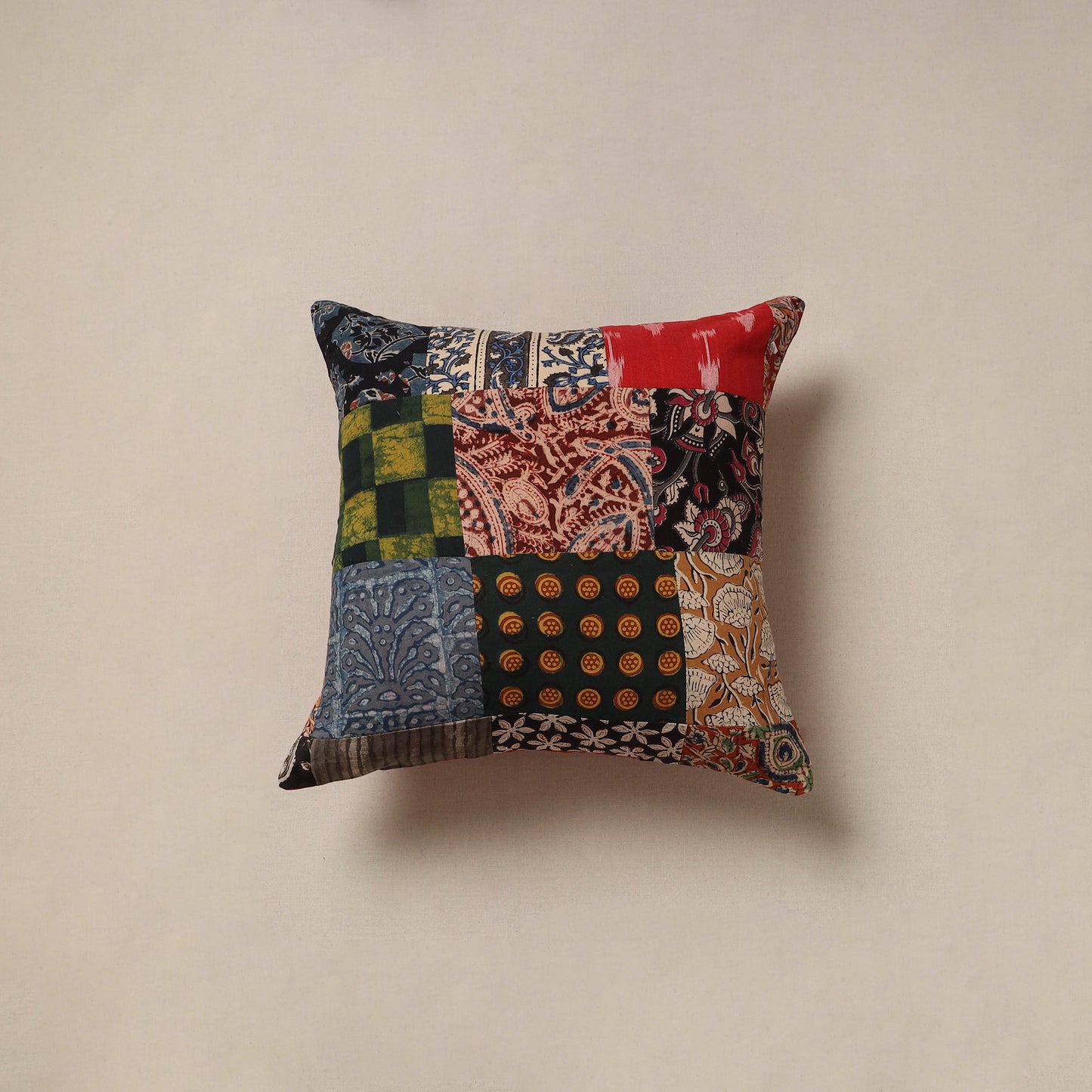 Handcrafted patchwork cushion cover 105