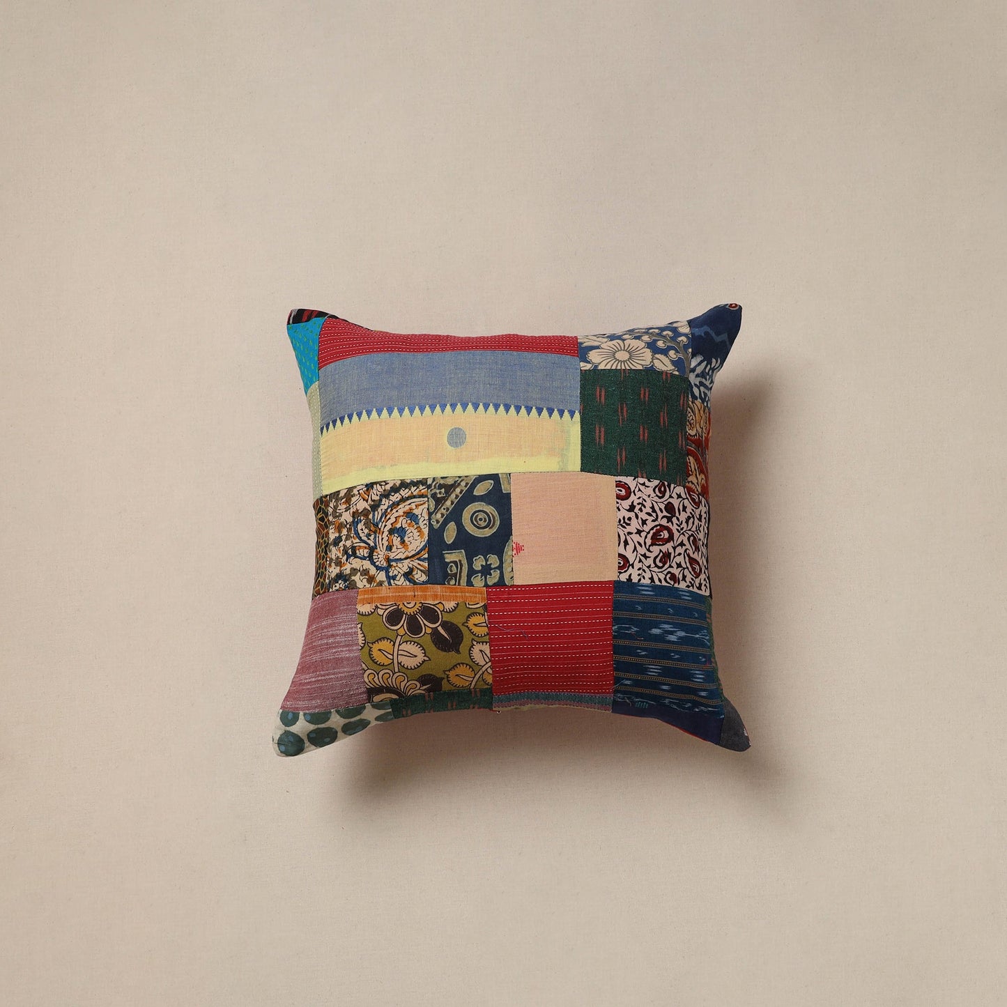 Handcrafted patchwork cushion cover 107