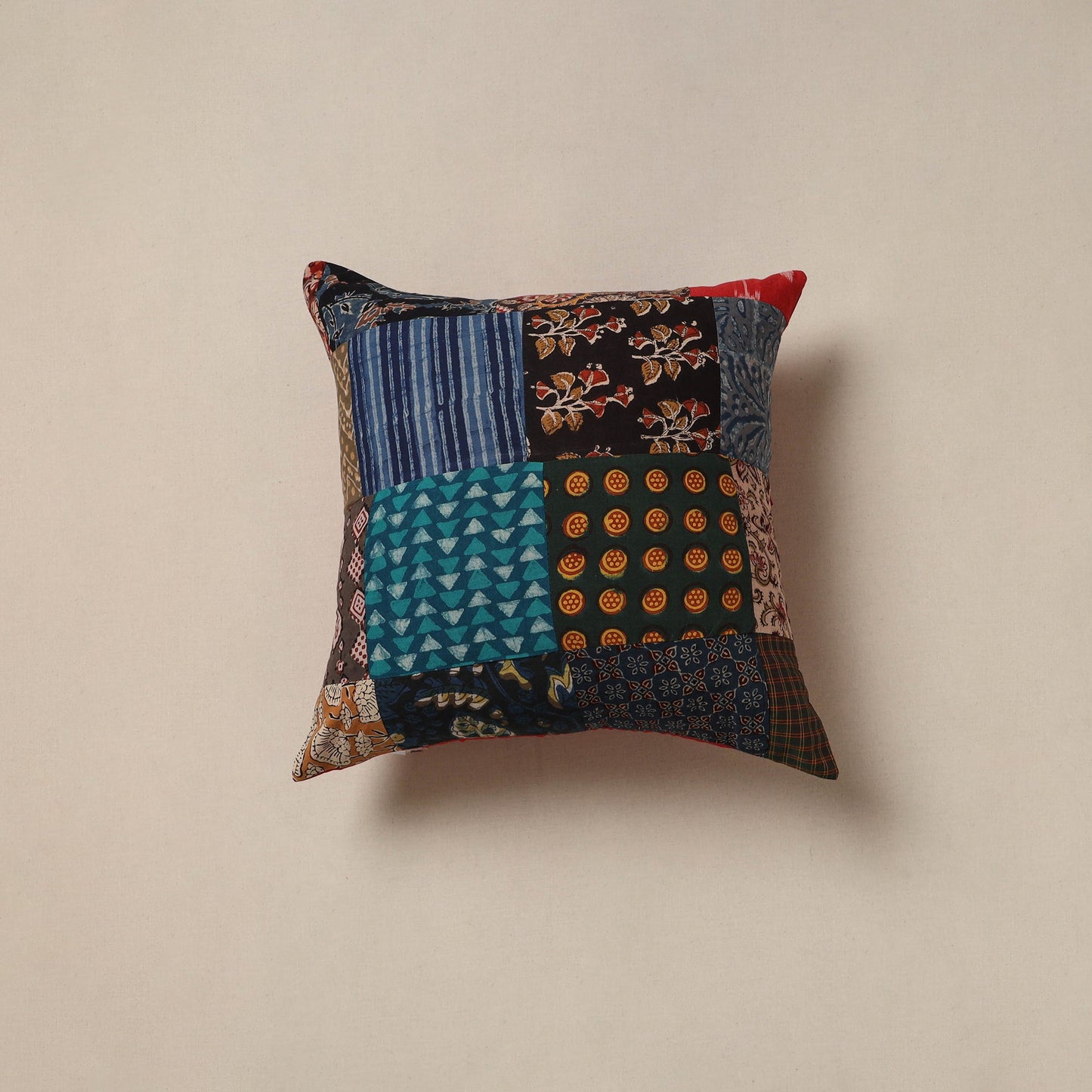 Handcrafted patchwork cushion cover 108