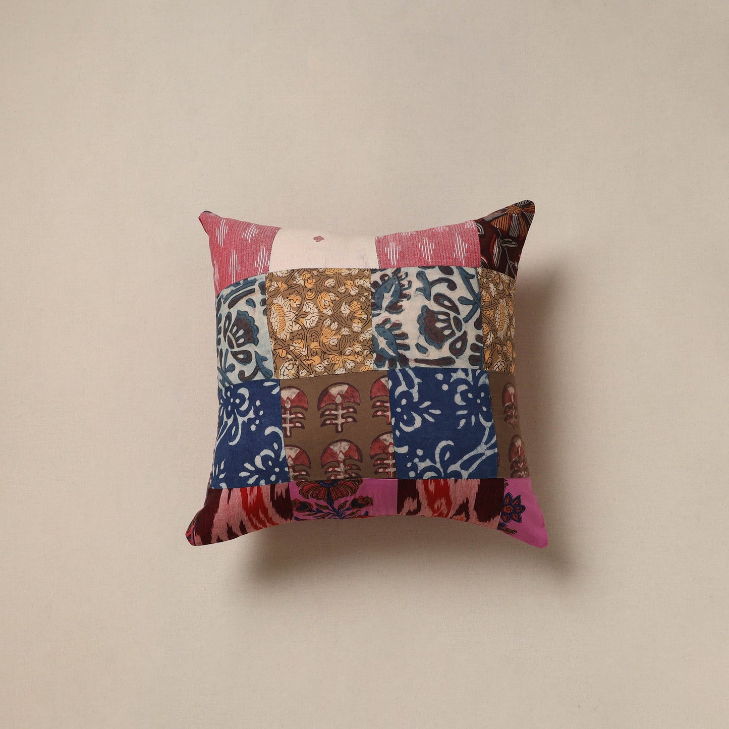 Handcrafted patchwork cushion cover 110