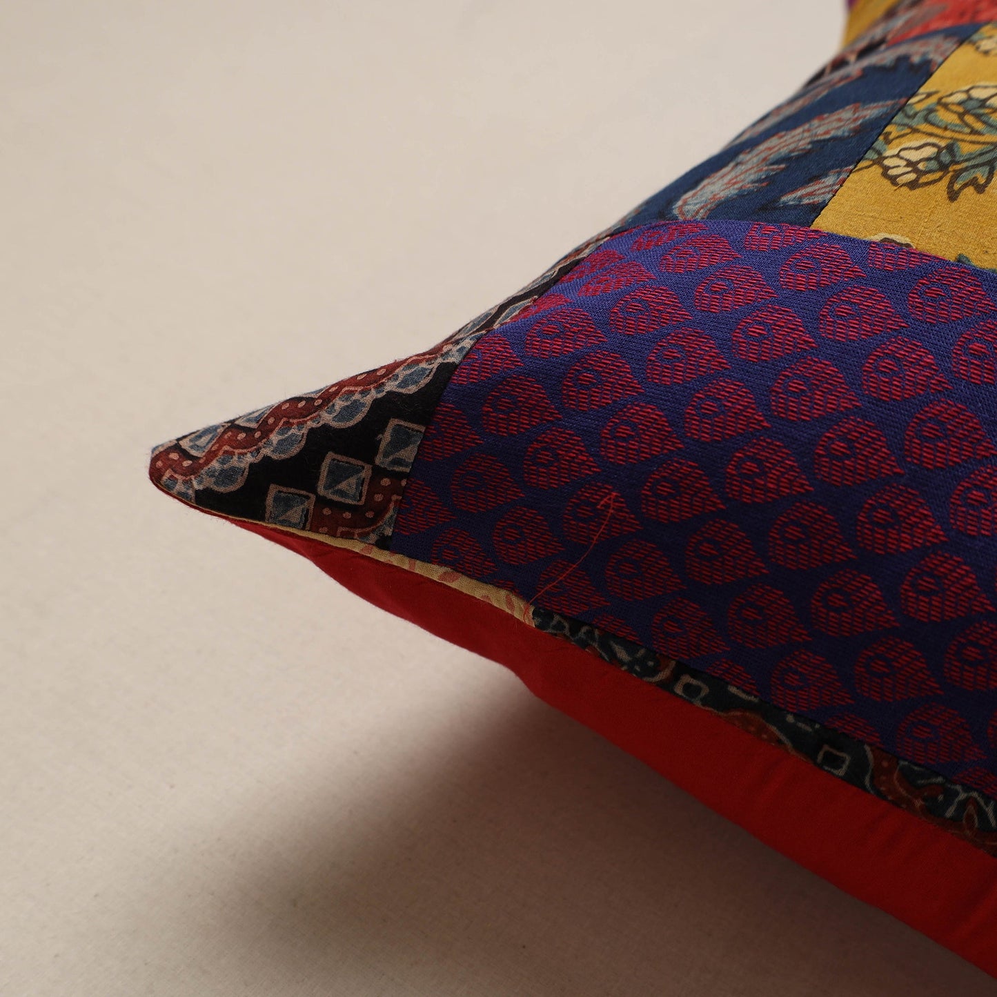 Handcrafted patchwork cushion cover 113