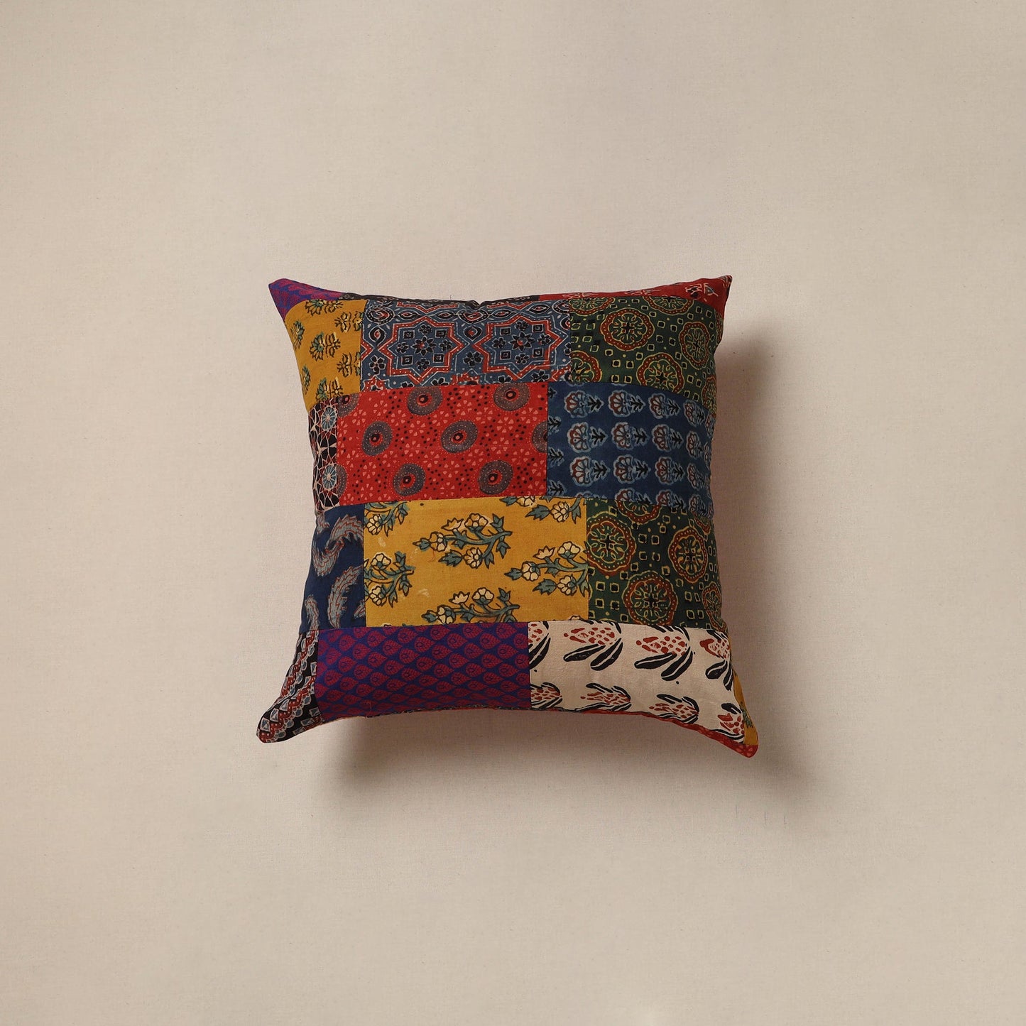 Handcrafted patchwork cushion cover 113