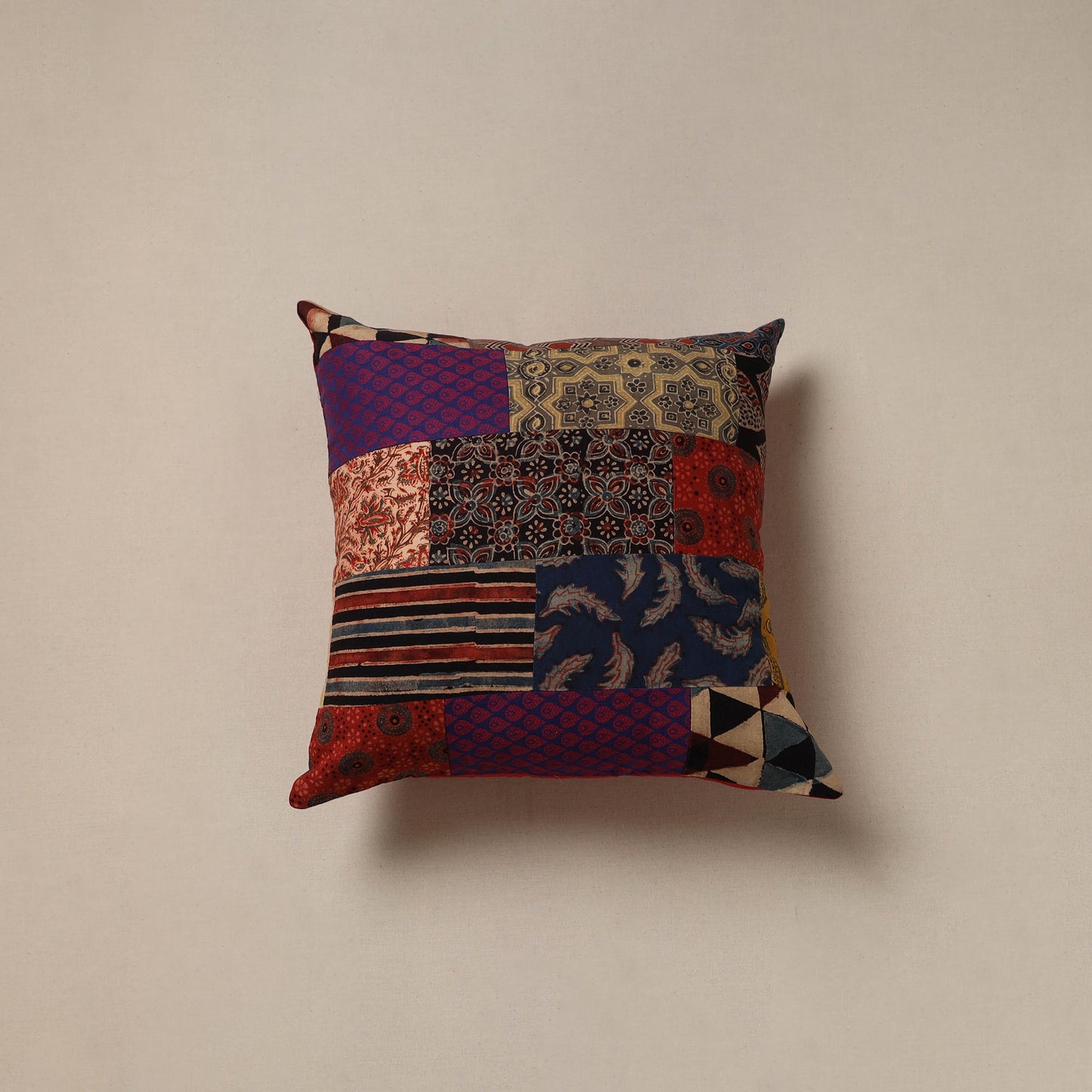 Handcrafted patchwork cushion cover 119