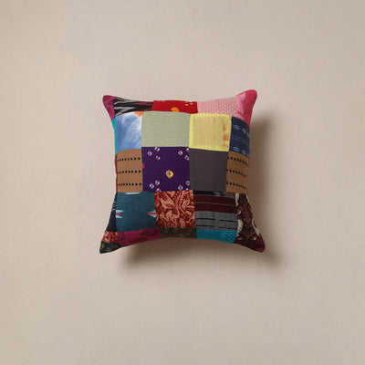 Handcrafted patchwork cushion cover 12