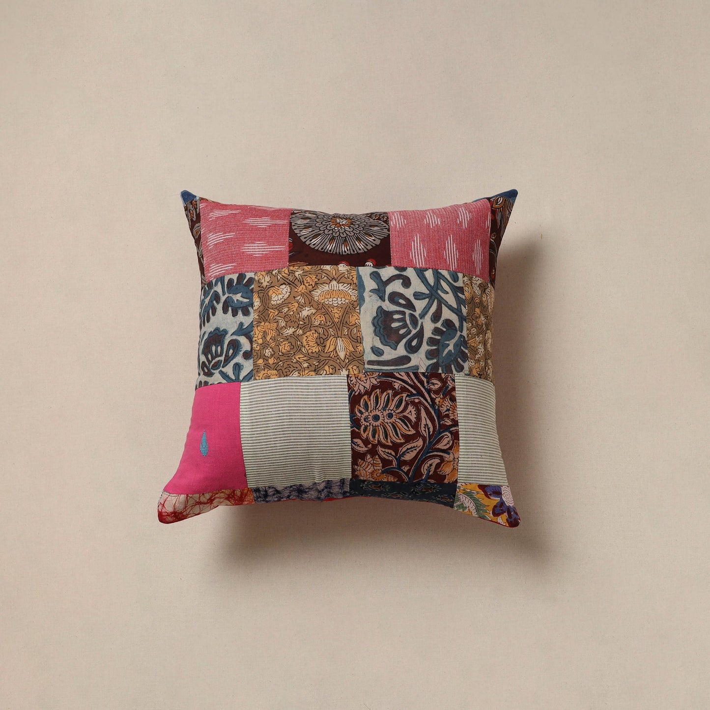 Handcrafted patchwork cushion cover 122