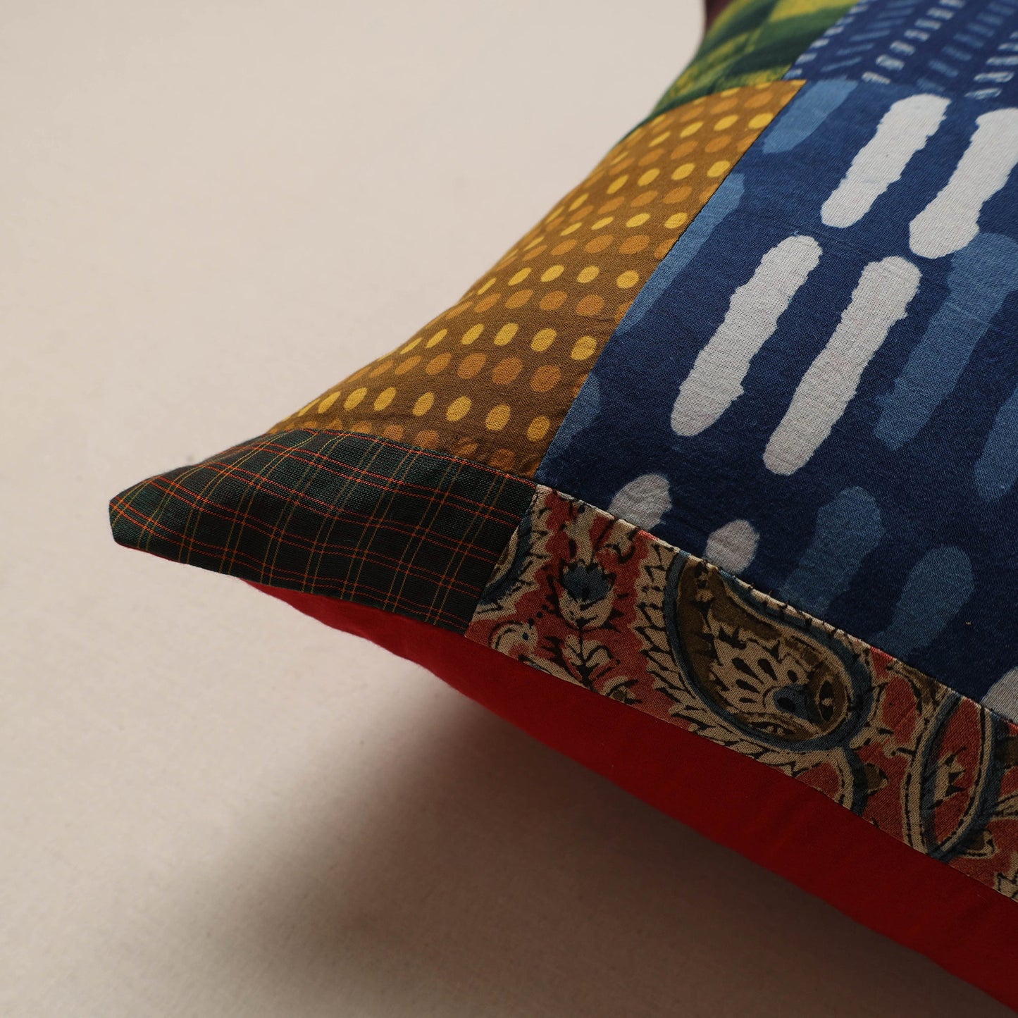 Handcrafted patchwork cushion cover 13