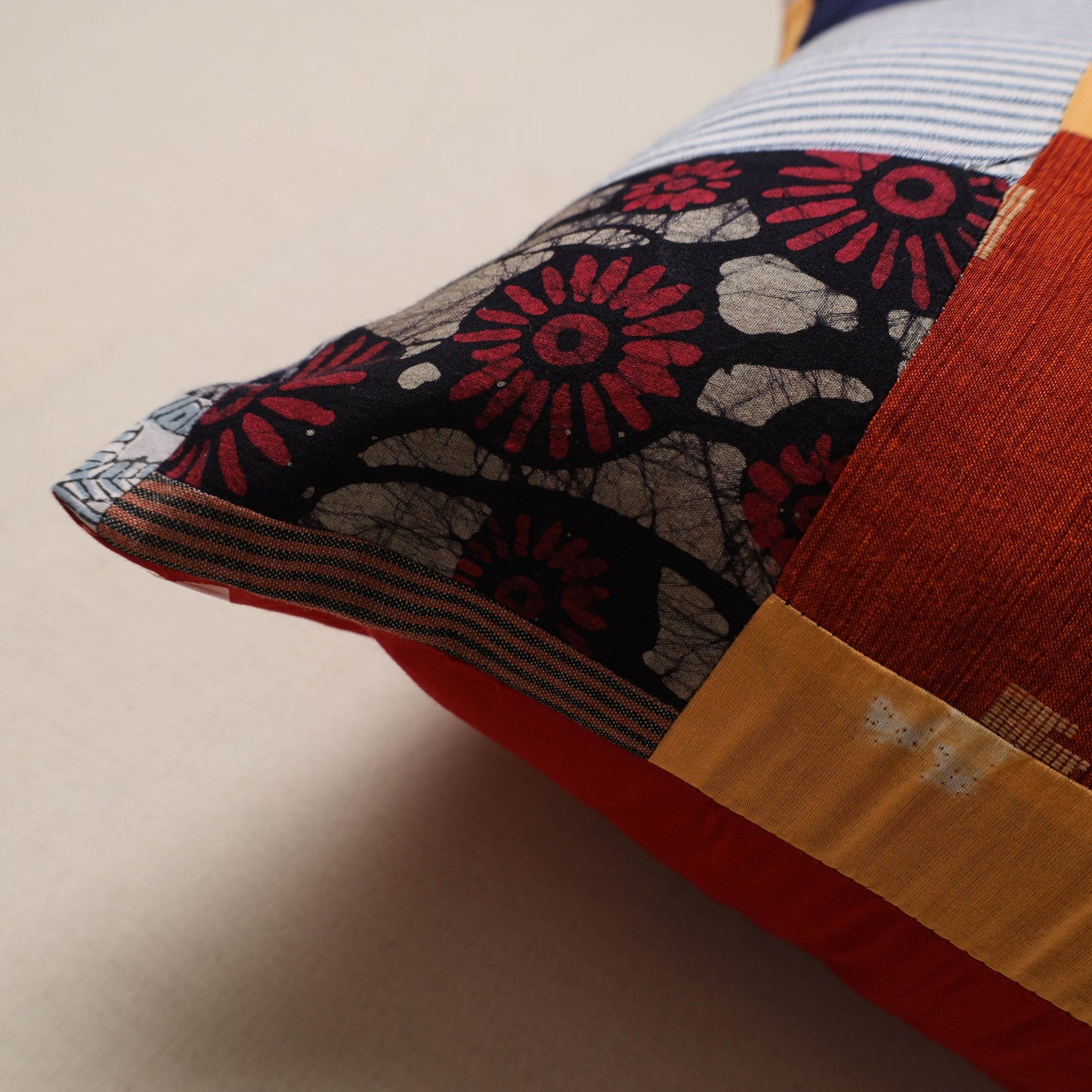 Handcrafted patchwork cushion cover 15