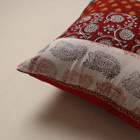 Handcrafted patchwork cushion cover 68