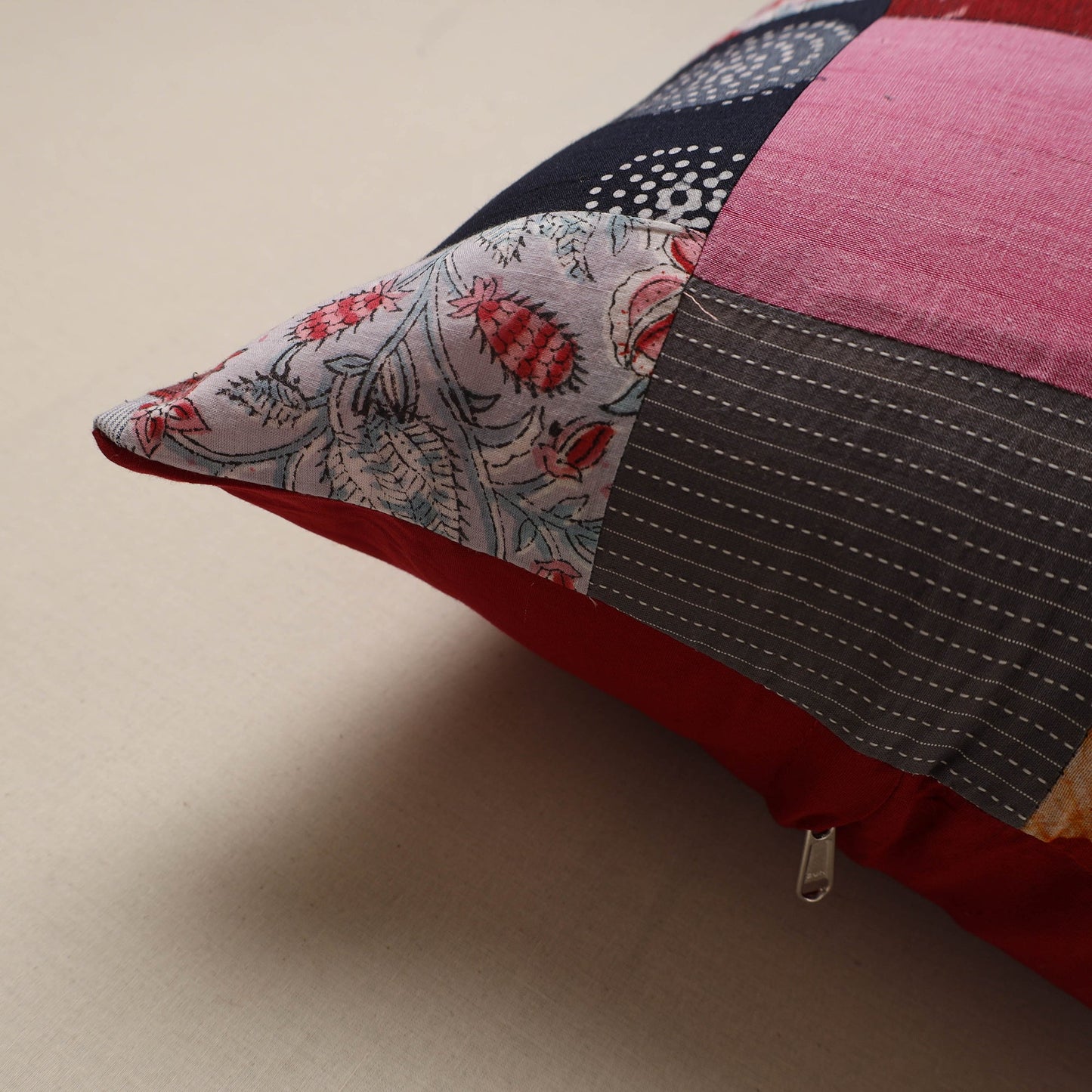 Handcrafted patchwork cushion cover 69