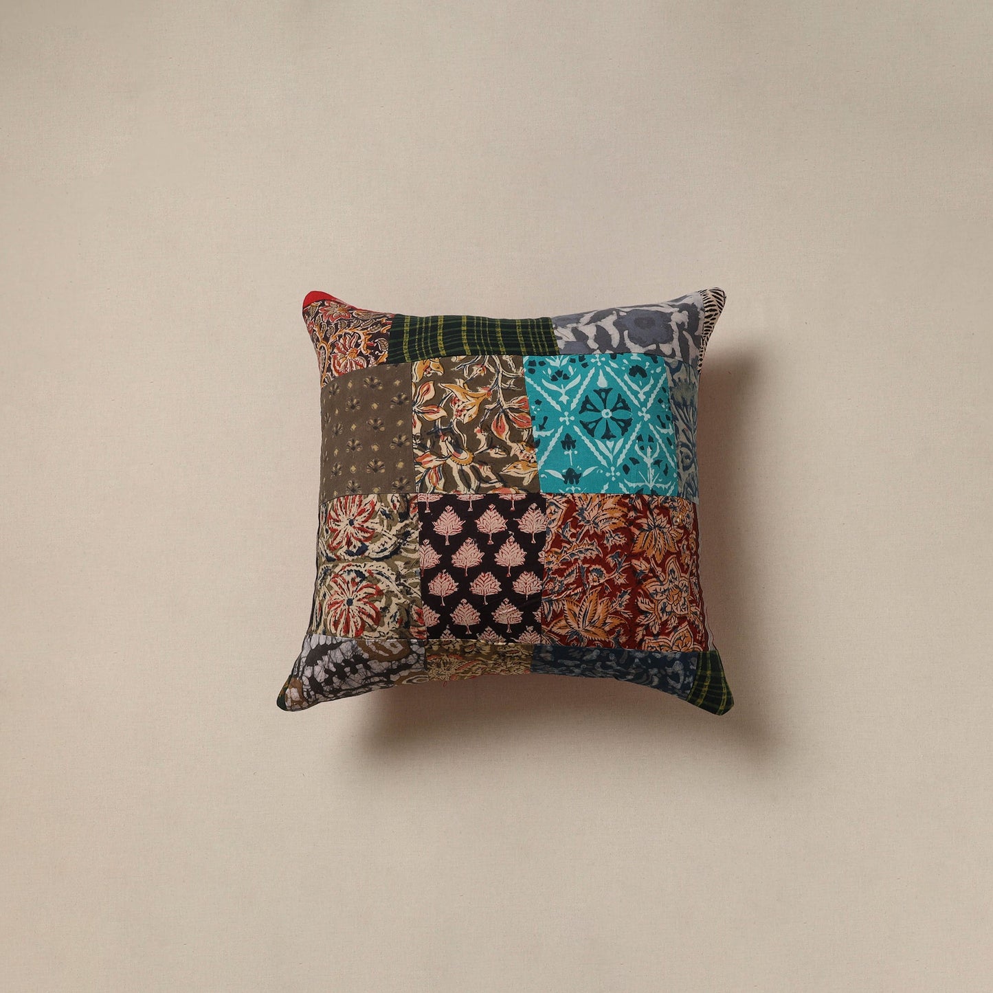 Handcrafted patchwork cushion cover 76