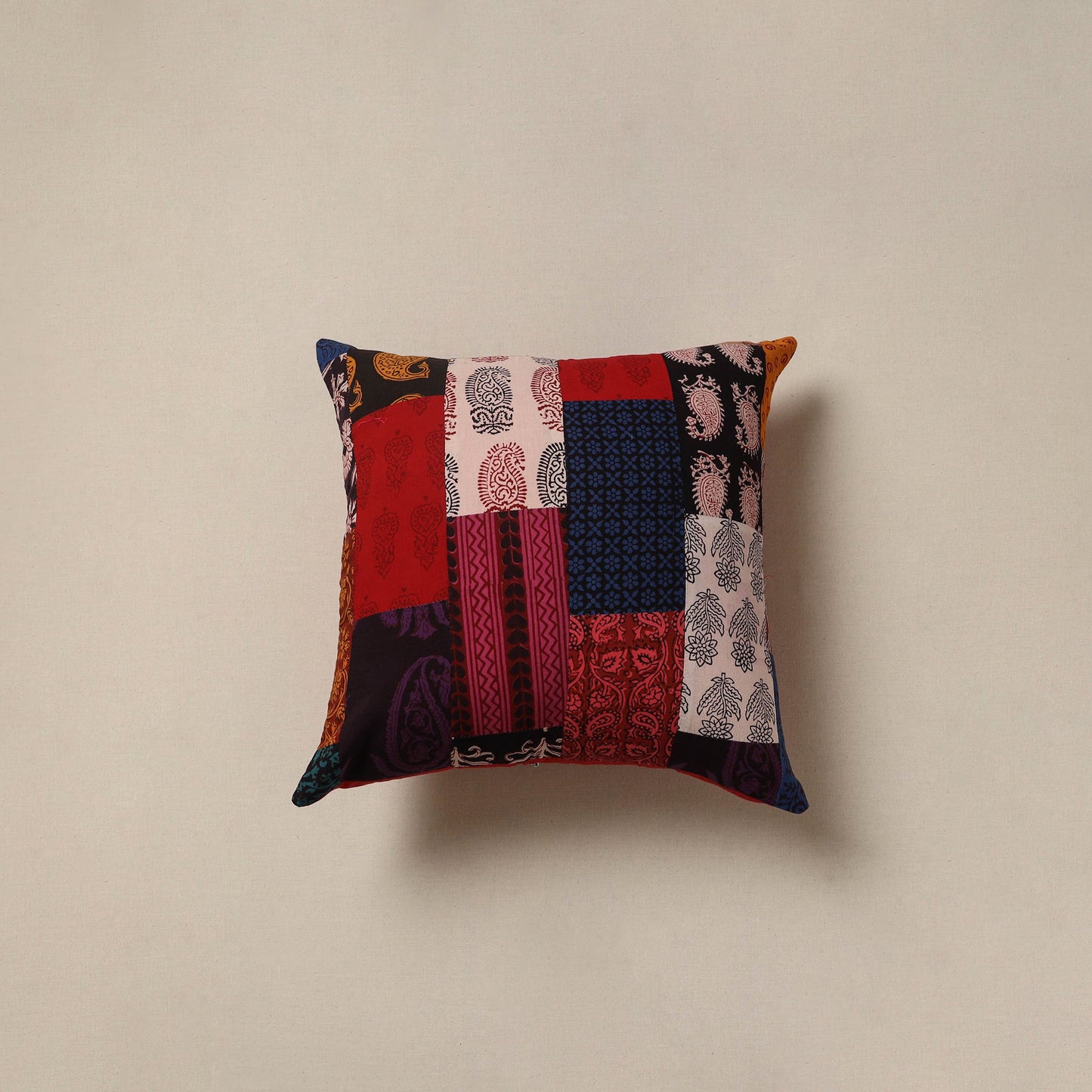 Handcrafted patchwork cushion cover 78