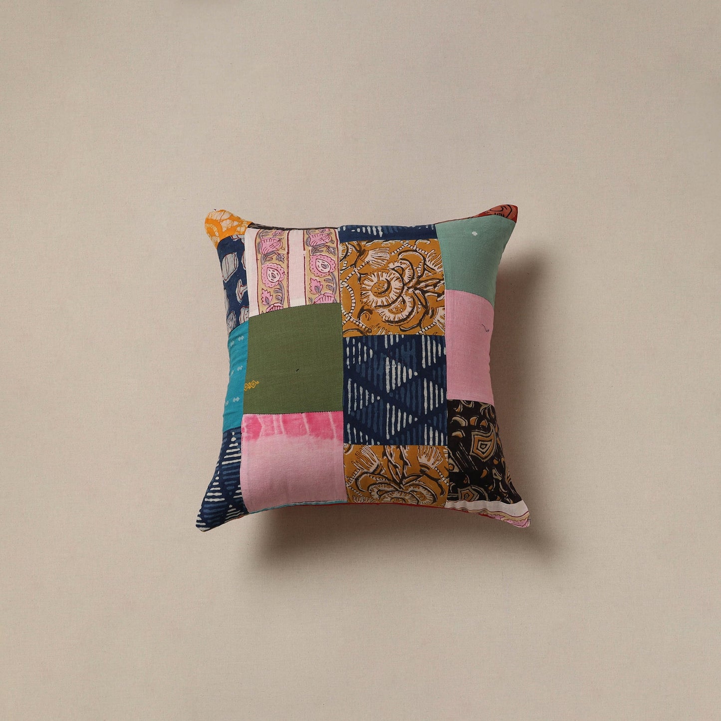 Handcrafted patchwork cushion cover 84