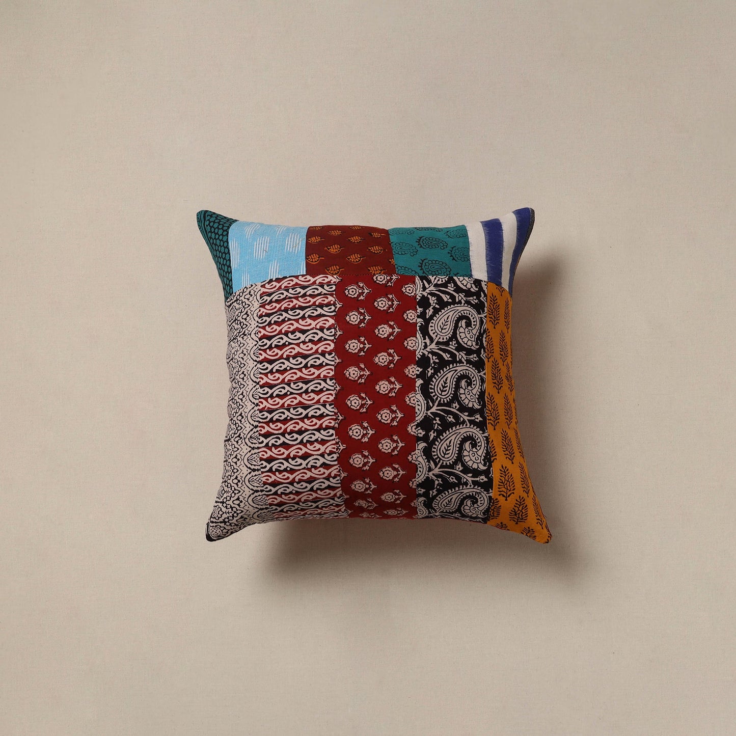 Handcrafted patchwork cushion cover 86