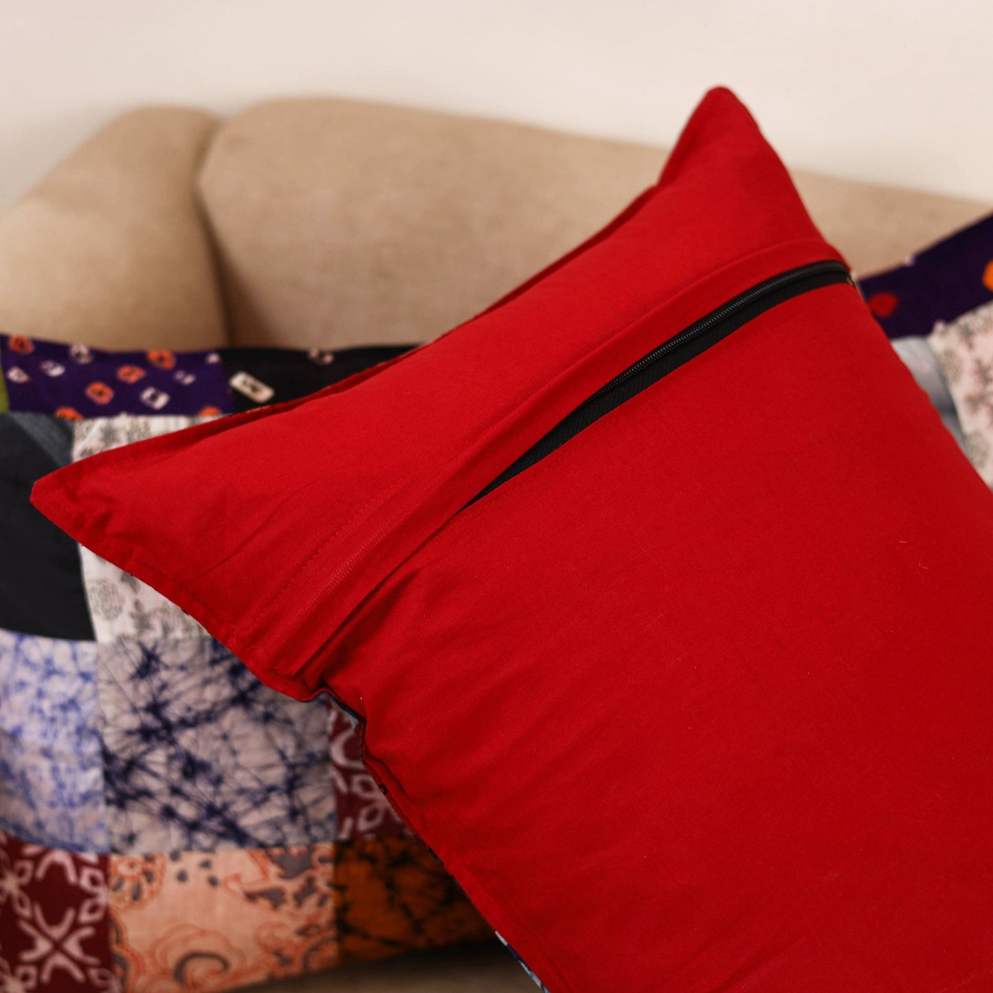 Handcrafted patchwork pillow covers (set of 2) 01