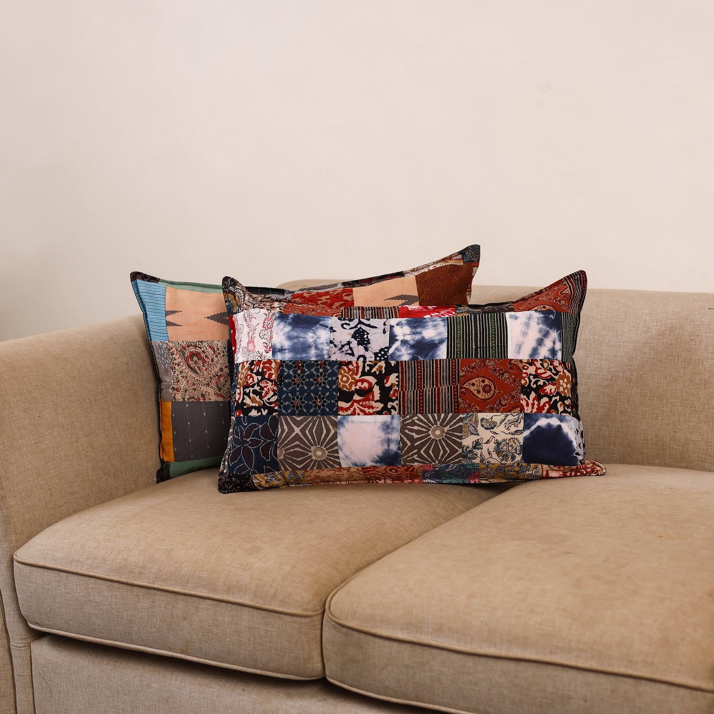 Handcrafted patchwork pillow covers (set of 2) 11