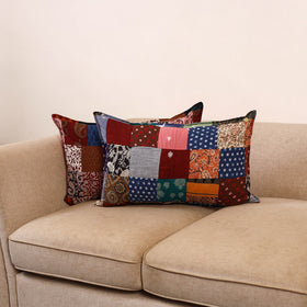 Handcrafted patchwork pillow covers (set of 2) 13