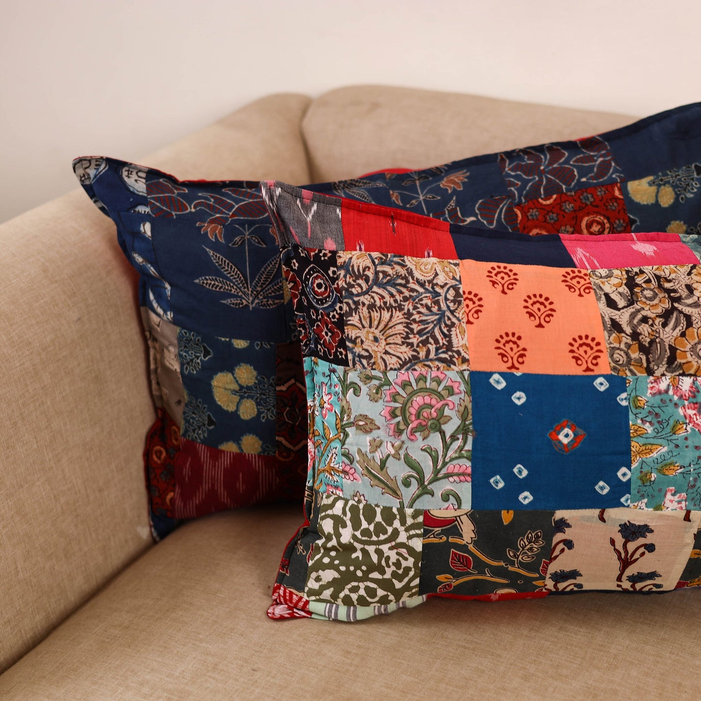 Handcrafted patchwork pillow covers (set of 2) 14