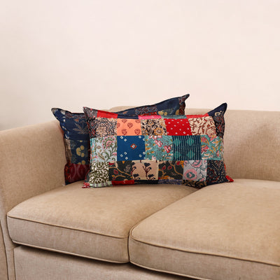 Handcrafted patchwork pillow covers (set of 2) 14