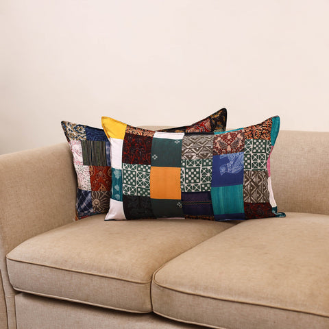 Handcrafted patchwork pillow covers (set of 2) 17