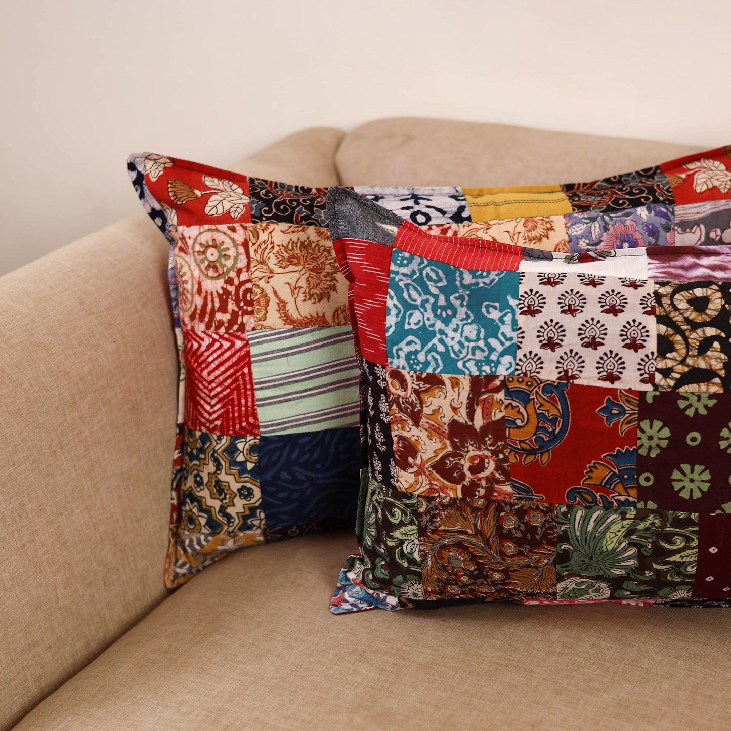 Handcrafted patchwork pillow covers (set of 2) 18
