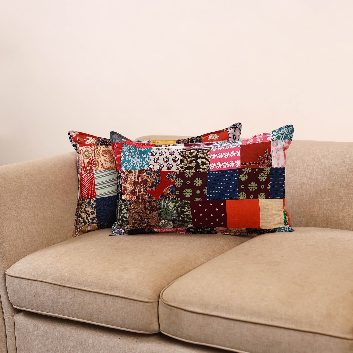 Handcrafted patchwork pillow covers (set of 2) 18