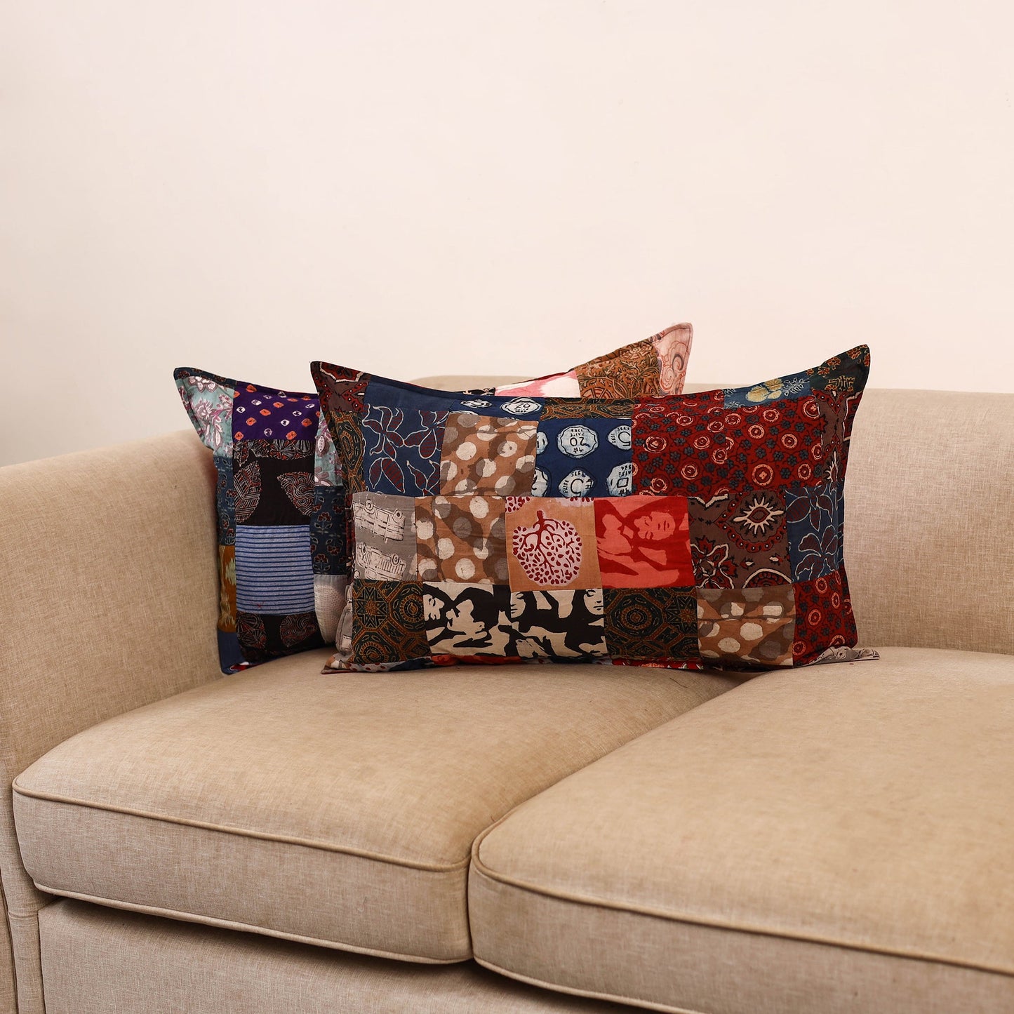 Handcrafted patchwork pillow covers (set of 2) 20