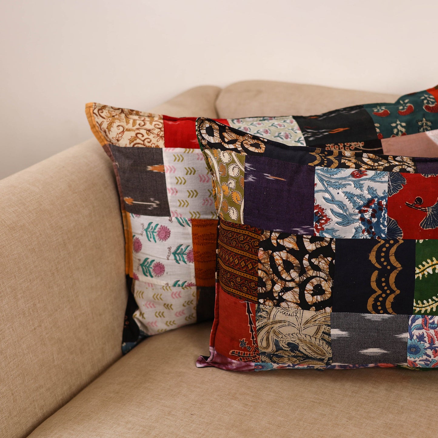 Handcrafted patchwork pillow covers (set of 2) 21