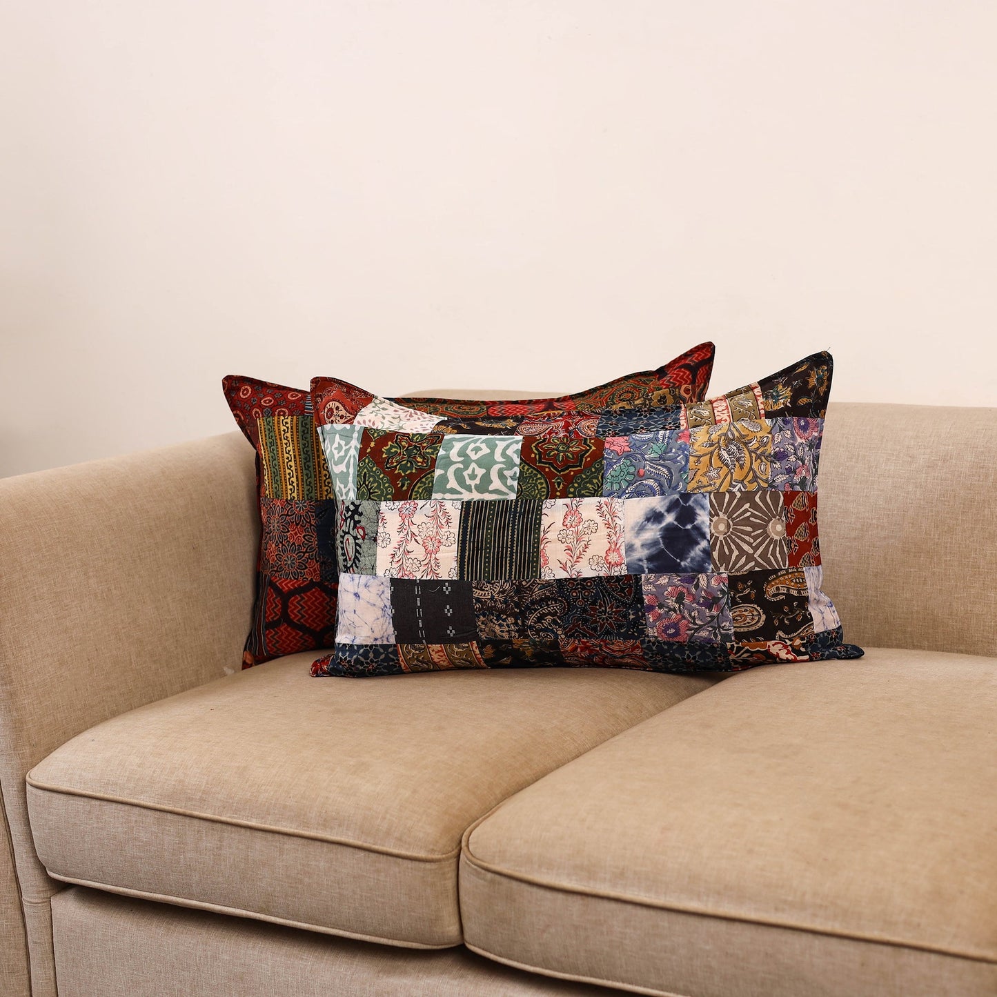 Handcrafted patchwork pillow covers (set of 2) 22
