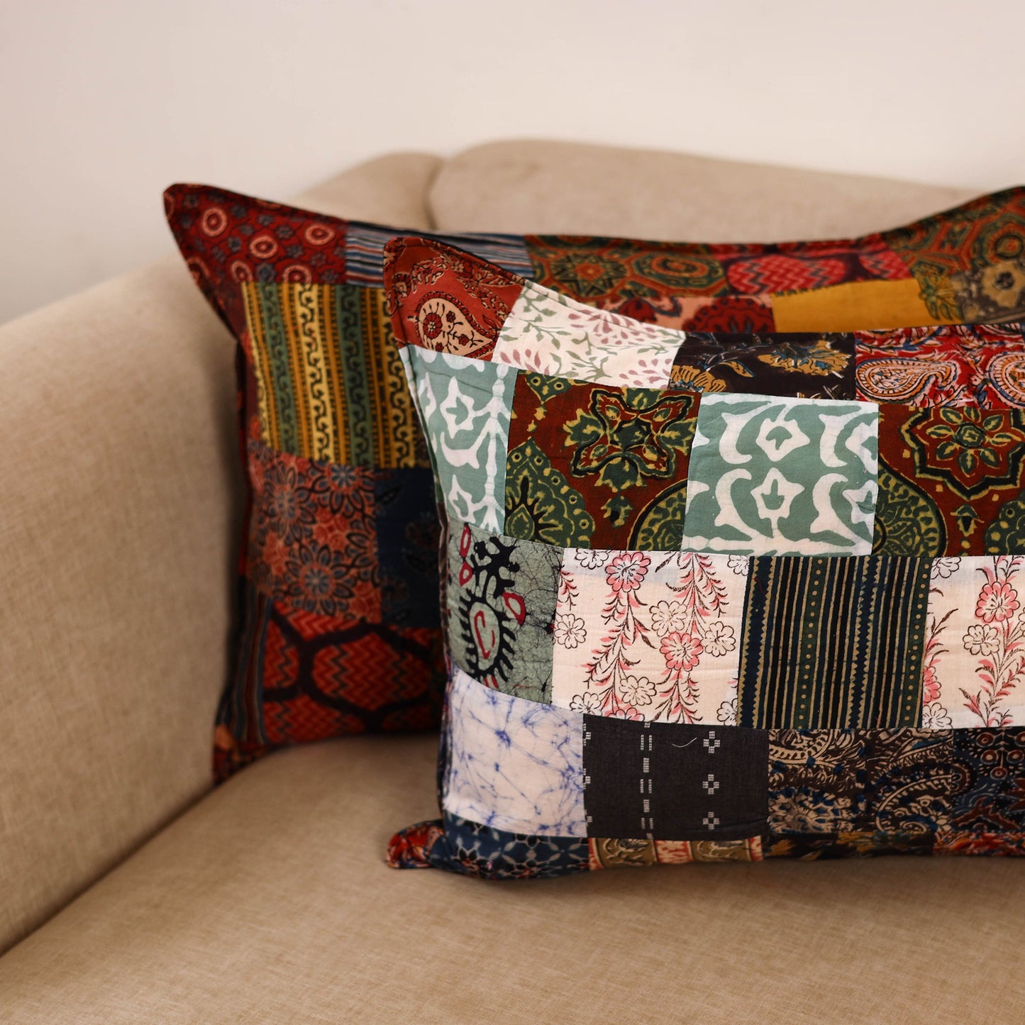 Handcrafted patchwork pillow covers (set of 2) 22
