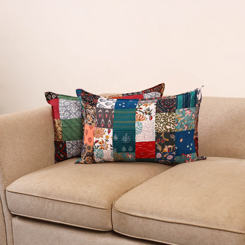 Handcrafted patchwork pillow covers (set of 2) 23