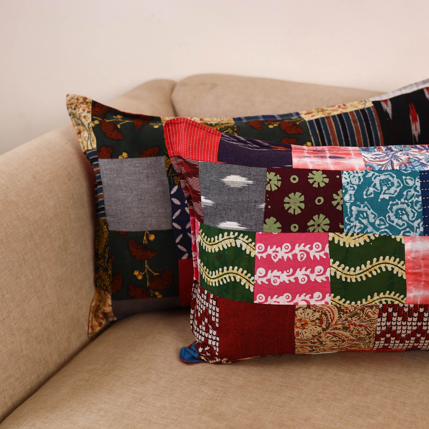 Handcrafted patchwork pillow covers (set of 2) 24
