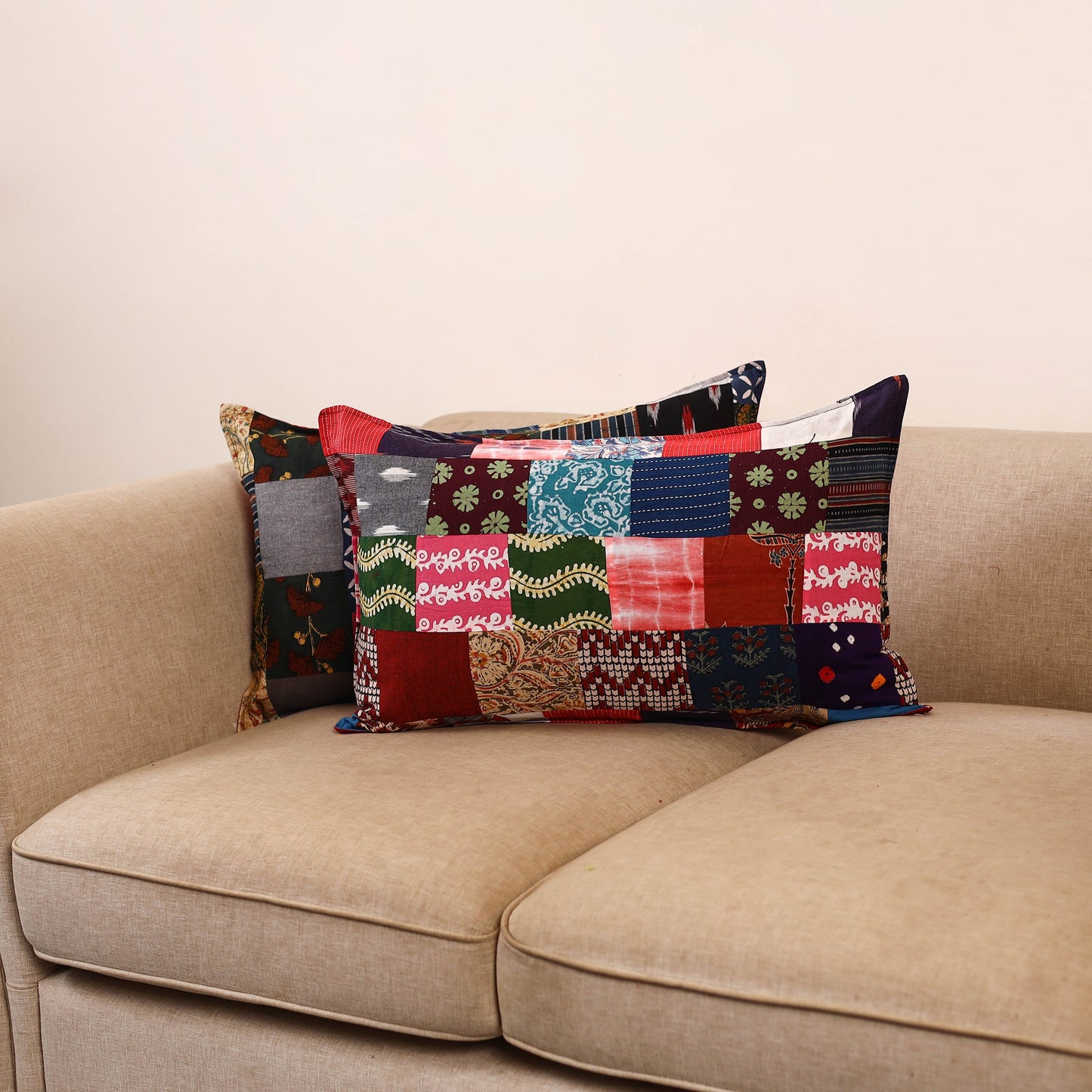 Handcrafted patchwork pillow covers (set of 2) 24