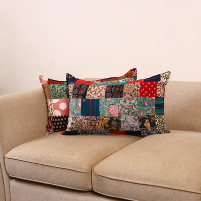 Handcrafted patchwork pillow covers (set of 2) 25