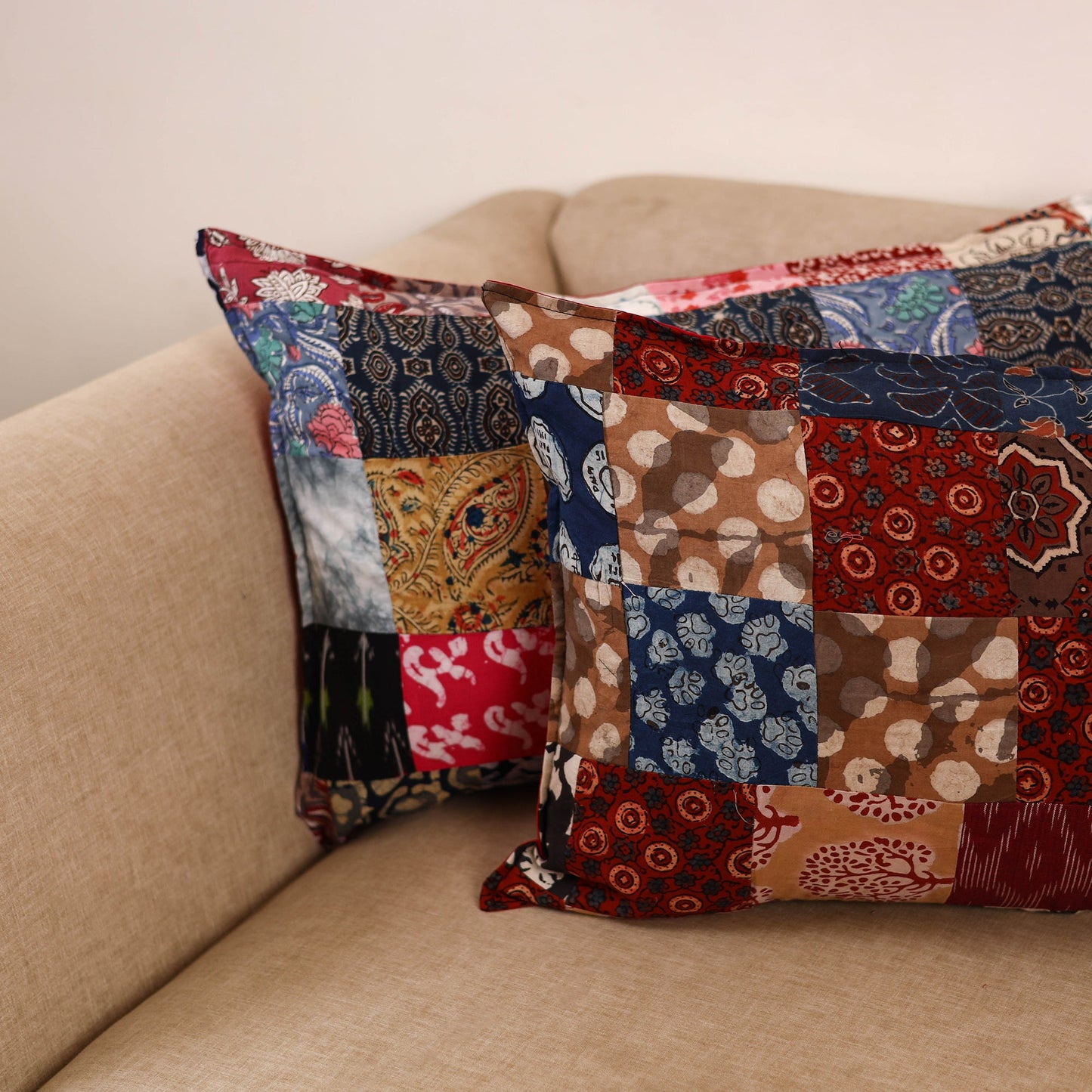 Handcrafted patchwork pillow covers (set of 2) 26