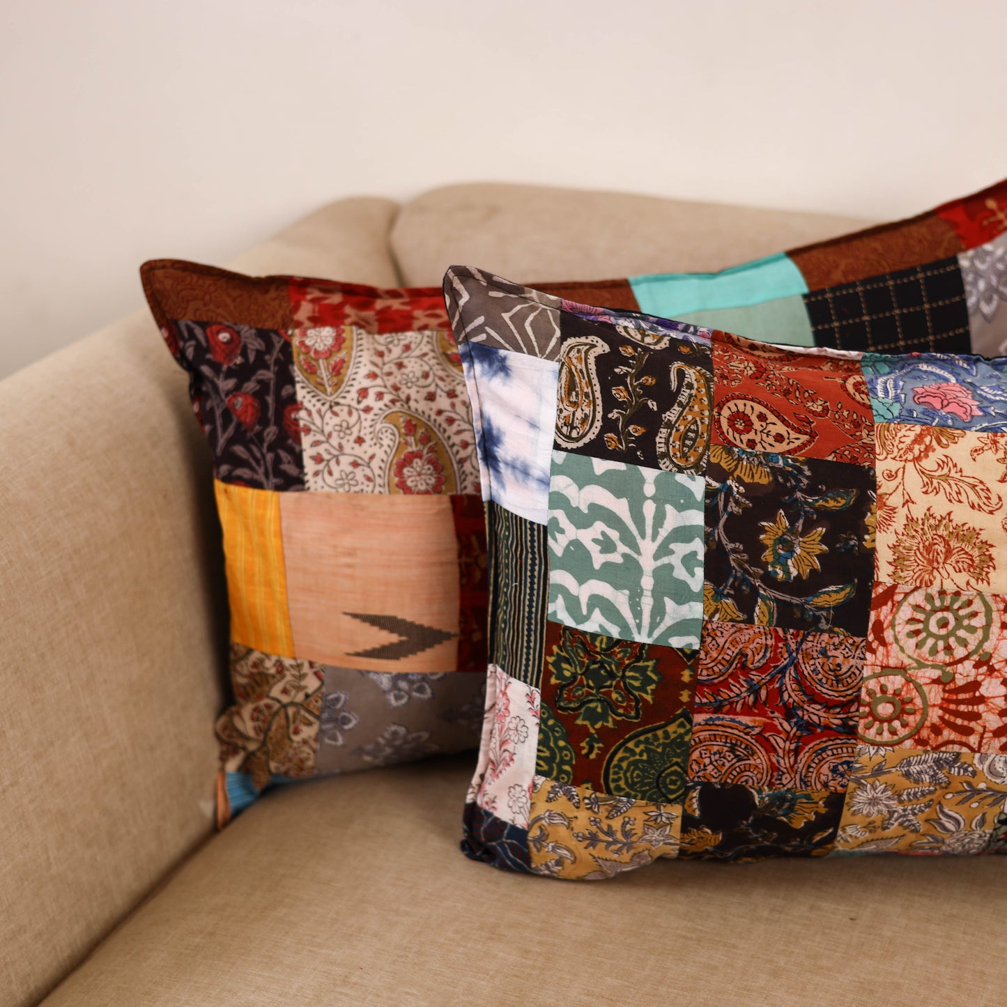 Handcrafted patchwork pillow covers (set of 2) 28