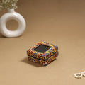 Handcrafted printed fabric ring/earring box 55
