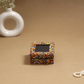 Handcrafted printed fabric ring/earring box 55