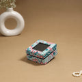 Handcrafted printed fabric ring/earring box 58