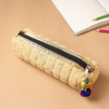 Handcrafted Quilted Banarasi Pencil Pouch
