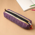 Handcrafted Quilted Banarasi Pencil Pouch