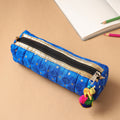 Handcrafted Quilted Banarasi Pencil Pouch