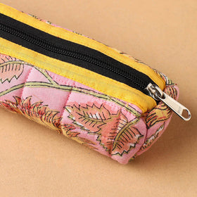 Handcrafted Quilted Cotton Pencil Pouch