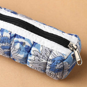 Handcrafted Quilted Cotton Pencil Pouch