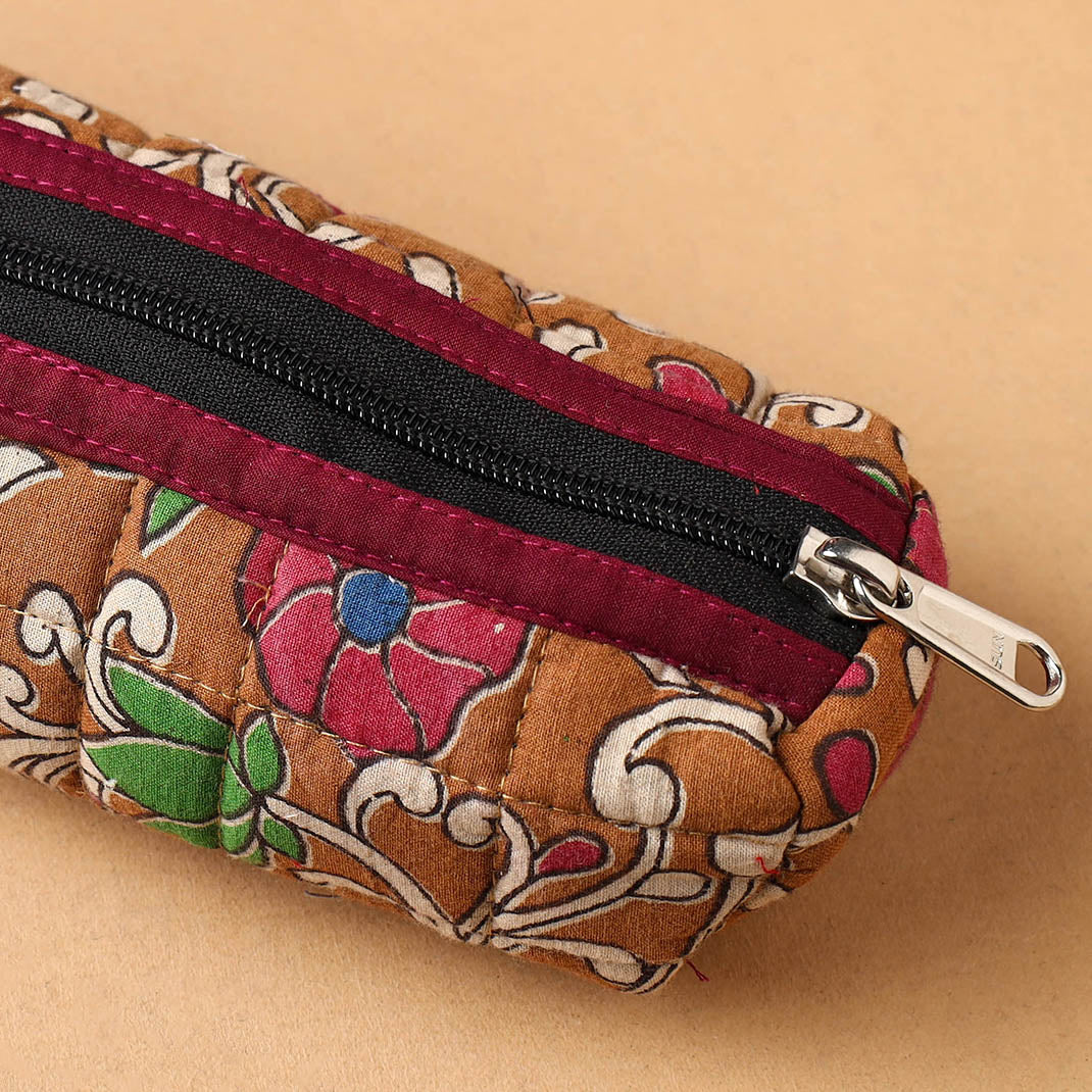Handcrafted Quilted Cotton Pencil Pouch