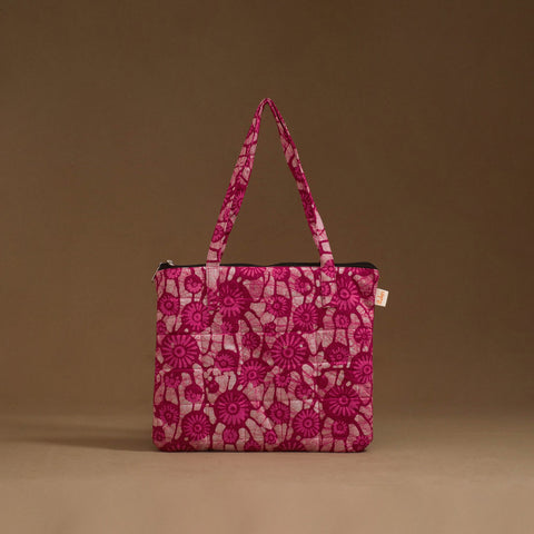 Handcrafted quilted handbag 28