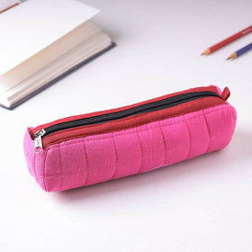  Handcrafted Quilted Jacquard Multipurpose Pencil Pouch 