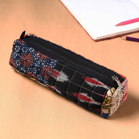  Handcrafted Quilted Kalamkari Multipurpose Pencil Pouch 104 