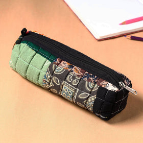  Handcrafted Quilted Kalamkari Multipurpose Pencil Pouch 94 