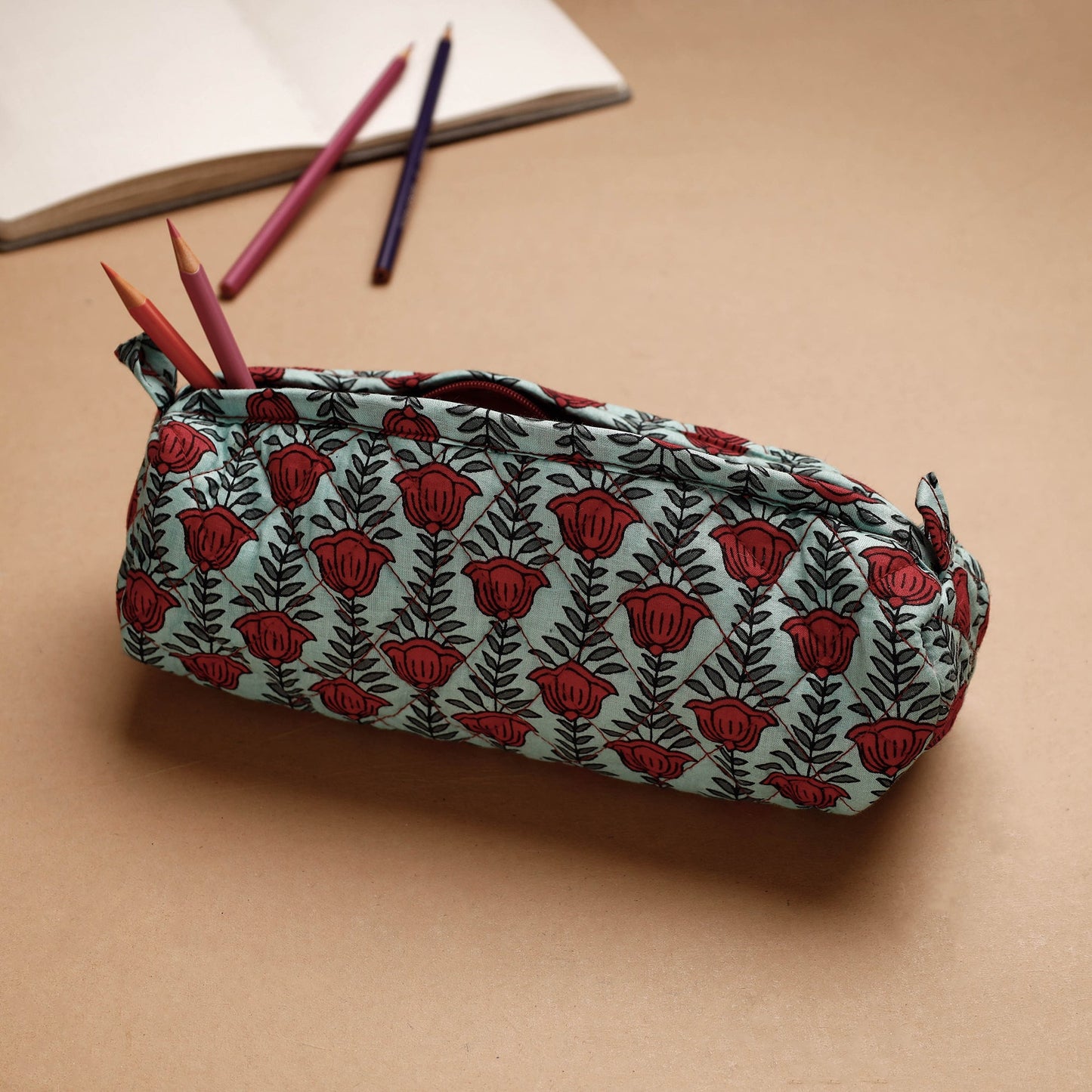  Handcrafted Quilted Multipurpose Pencil Pouch Online in India 